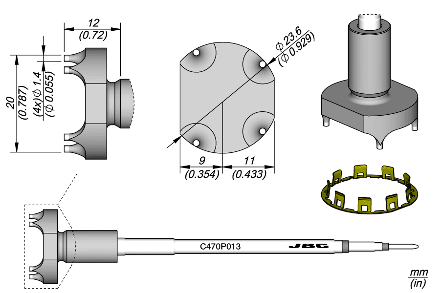 C470P013 - Multipin Connector Cartridge 2.1